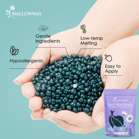 Mallowwax Hard Wax Beads 1lb refill bag side view