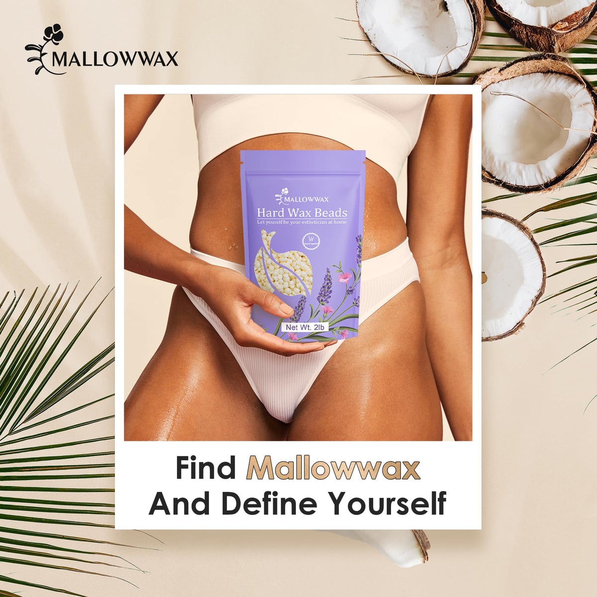 Mallowwax Hard Wax Beads for hair removal
