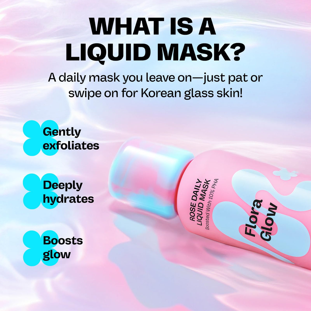 MAMONDE Flora Glow Rose Daily Liquid Face Mask texture close-up