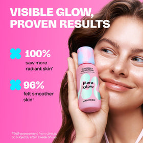 MAMONDE Flora Glow Rose Daily Liquid Face Mask with other skincare products