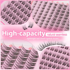 Mamzy Luxe lash clusters 120 pieces display