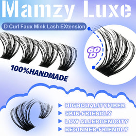 Mamzy Luxe Lash Clusters in various styles