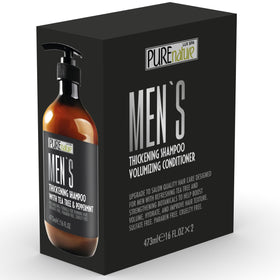 Man styling hair after using PURE NATURE LUX SPA Men's Conditioner