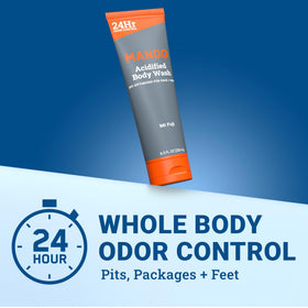 Mando Body Wash 2pk packaging side view