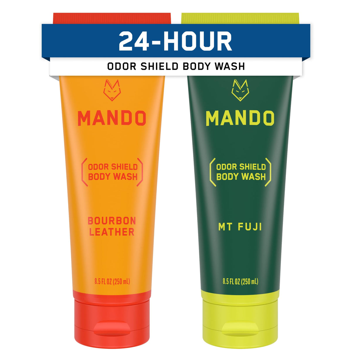 Mando Body Wash 8.5 oz front view with packaging