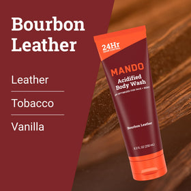 Mando Body Wash Bourbon 8.5 oz packaging