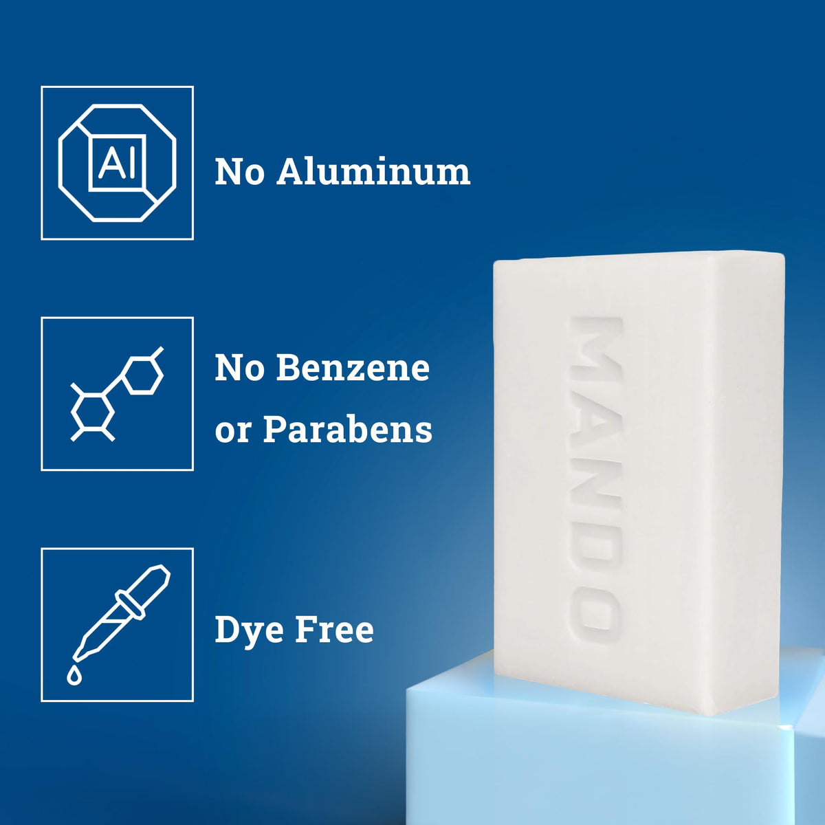 Mando Cleansing Bar lathering on hands demonstrating rich foam