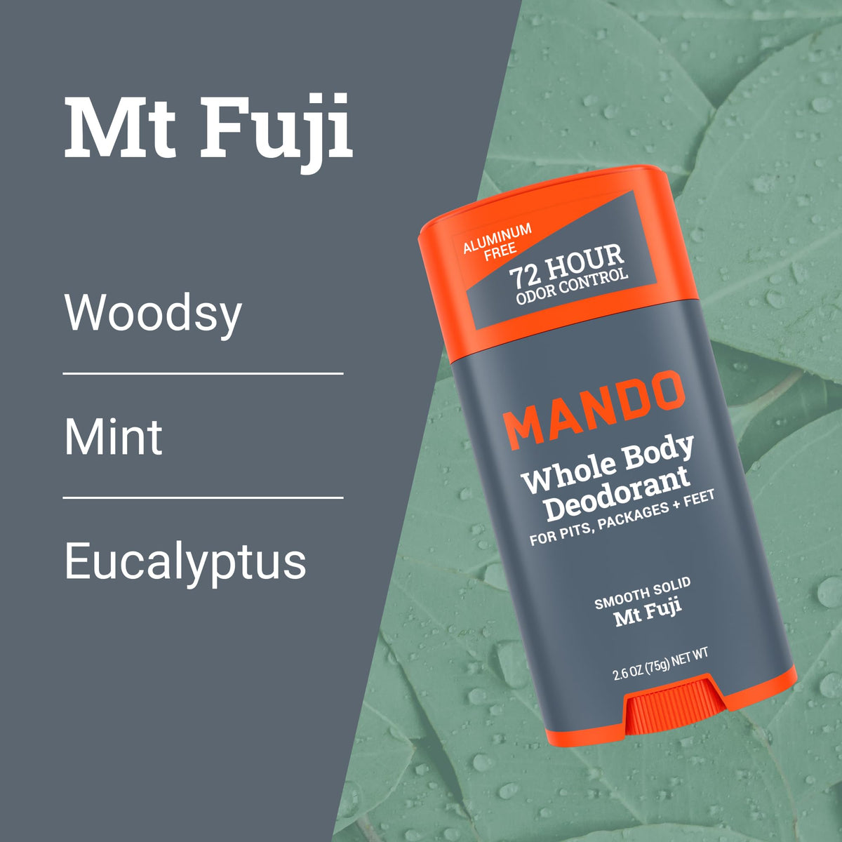 Mando deodorant stick application demonstration