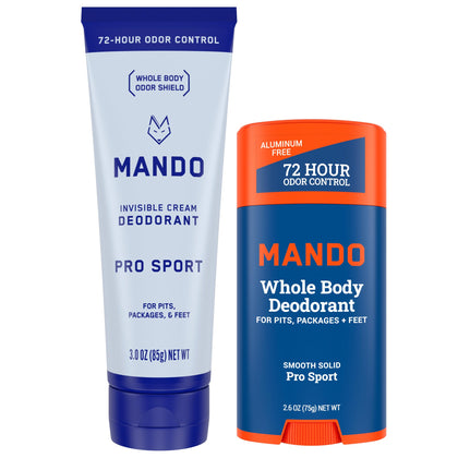 Mando Whole Body Deodorant 2pc bundle front view