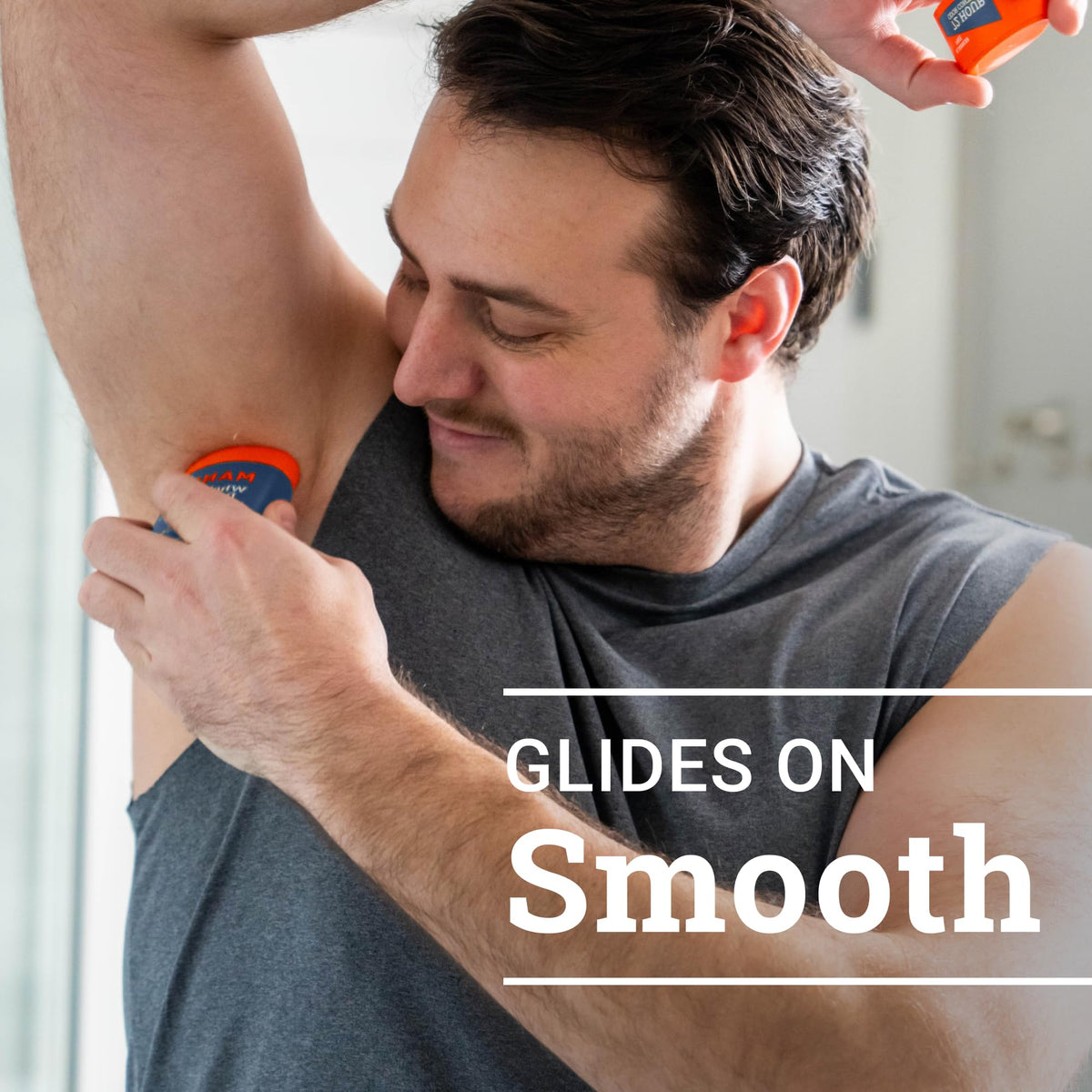 Mando Whole Body Deodorant application process