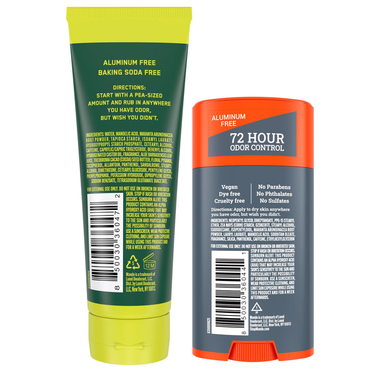 Mando Whole Body Deodorant Cream Tube application
