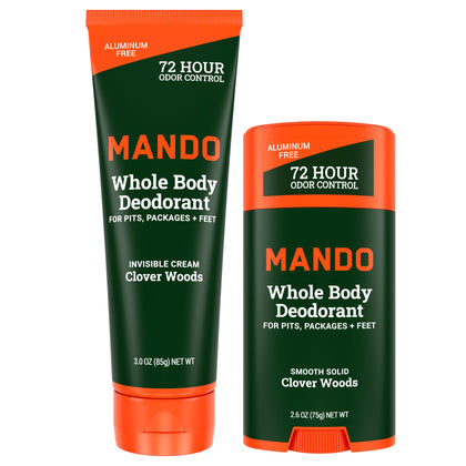 Mando Whole Body Deodorant cream tube front view
