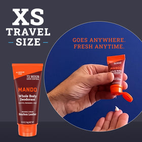 Mando Whole Body Deodorant cream tube side view