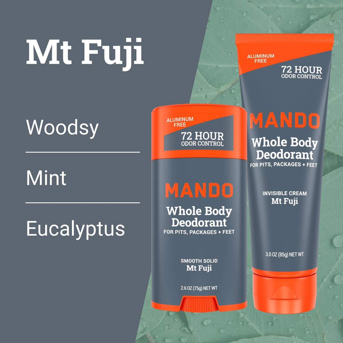 Mando Whole Body Deodorant Cream Tube side view