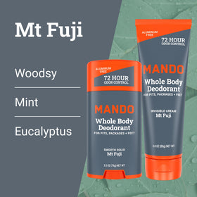 Mando Whole Body Deodorant Cream Tube side view