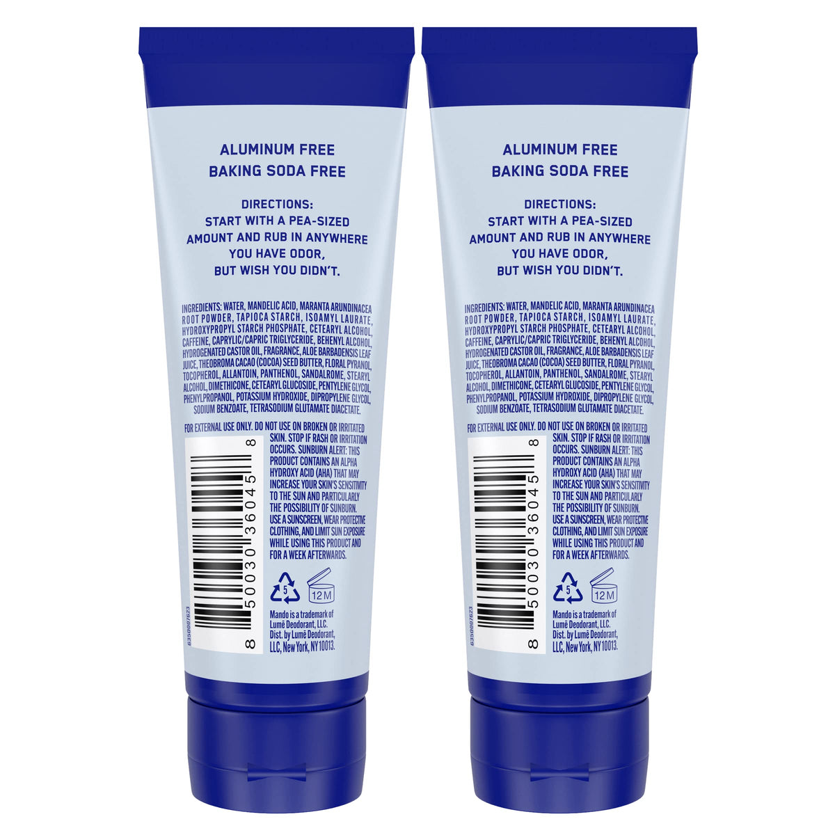 Mando Whole Body Deodorant for Men 3 oz back view