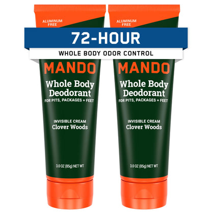 Mando Whole Body Deodorant for Men 3 oz Tube front view