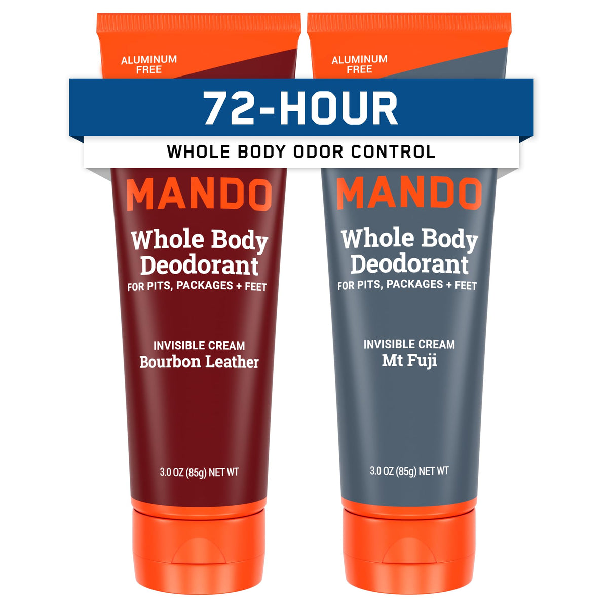 Mando Whole Body Deodorant for Men 3 oz tube front view