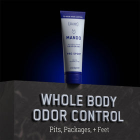 Mando Whole Body Deodorant for Men application scene