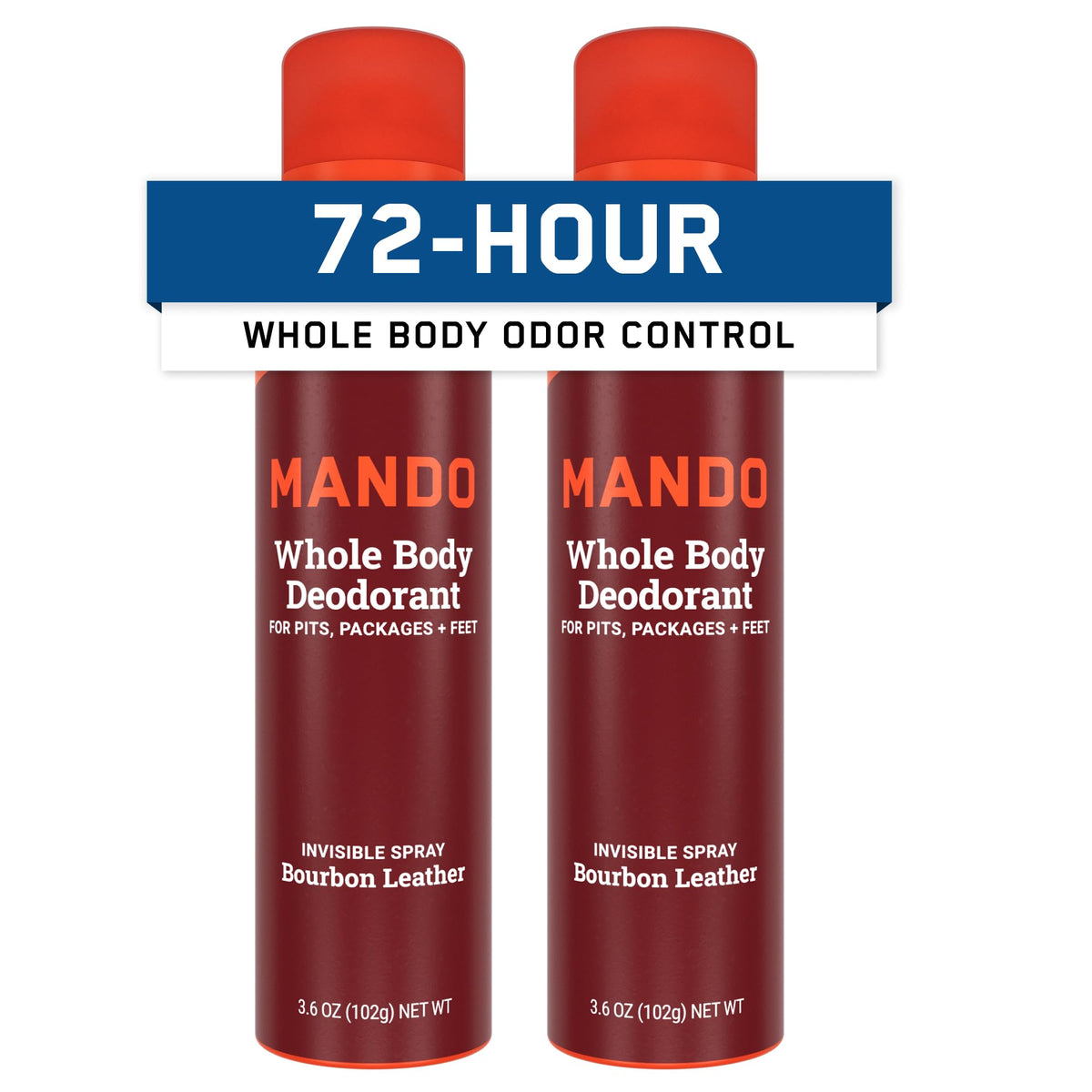 Mando Whole Body Deodorant for Men Bourbon 3.6 oz can front view