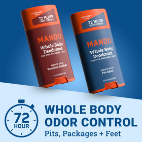 Mando Whole Body Deodorant for Men packaging side view