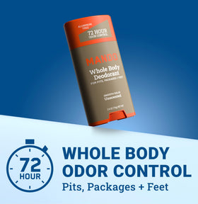 Mando Whole Body Deodorant for Men side view with packaging
