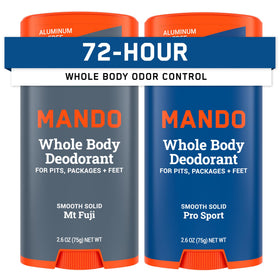 Mando Whole Body Deodorant for Men solid stick front view