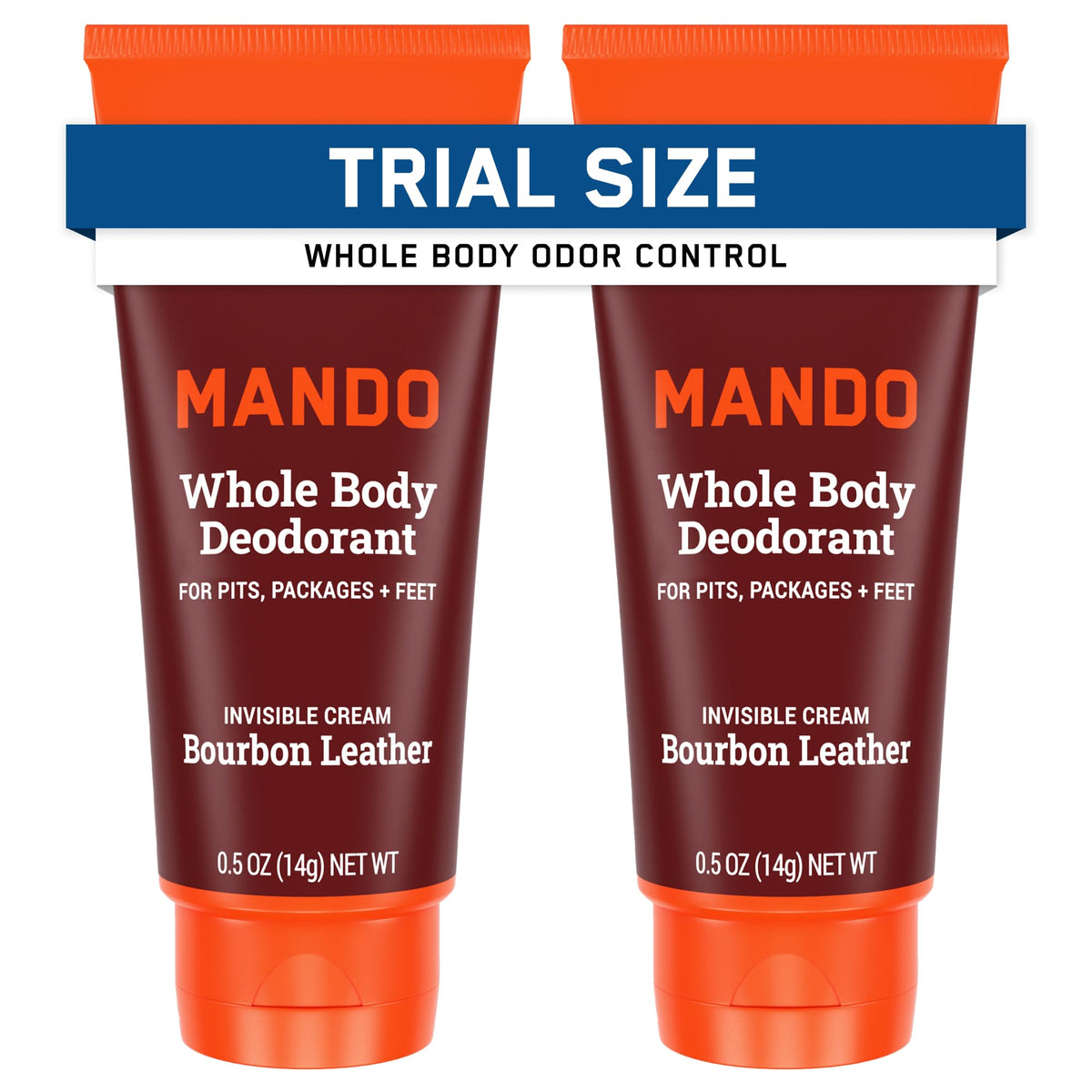 Mando Whole Body Deodorant mini cream tube front view