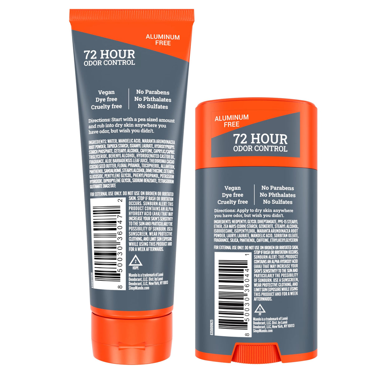 Mando Whole Body Deodorant Solid Stick - Mt Fuji front view