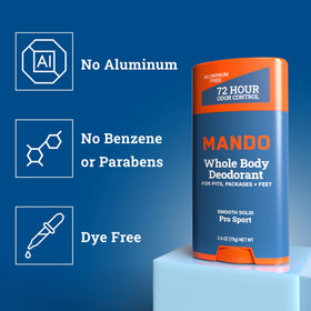 Mando Whole Body Deodorant solid stick view