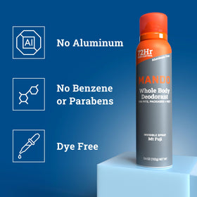 Mando Whole Body Deodorant Spray can back view