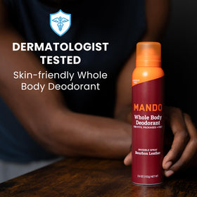 Mando Whole Body Deodorant Spray can top view
