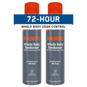 Mando Whole Body Deodorant Spray for Men 3.6 oz can front view