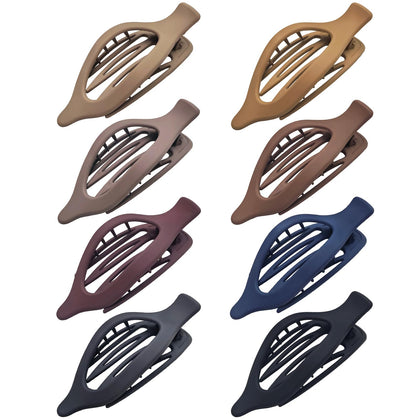 Mandydov 8 Pack Flat Hair Clips in assorted neutral colours