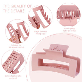 Mandydov Hair Claw Clip demonstrating strong hold on thick hair