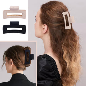 Mandydov large hair claw clip holding thick hair securely