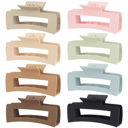 Mandydov large hair claw clips in assorted colours front view