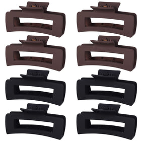 Mandydov Large Hair Claw Clips set of 8 in matte finish