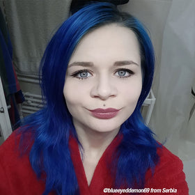 MANIC PANIC After Midnight hair dye mixed with other colours