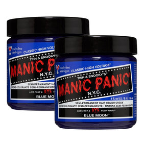 MANIC PANIC Classic Blue Moon Semi Permanent Hair Colour front view