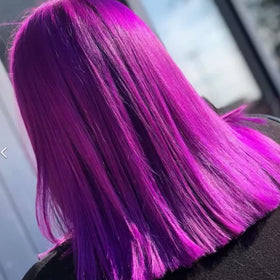 MANIC PANIC Classic Purple Haze hair colour on pre-lightened hair