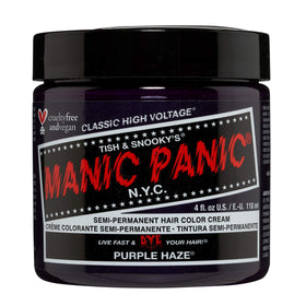MANIC PANIC Classic Purple Haze semi-permanent hair colour 4oz front view