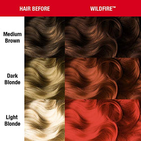 MANIC PANIC Classic Wildfire Hair Colour mixed with other colours