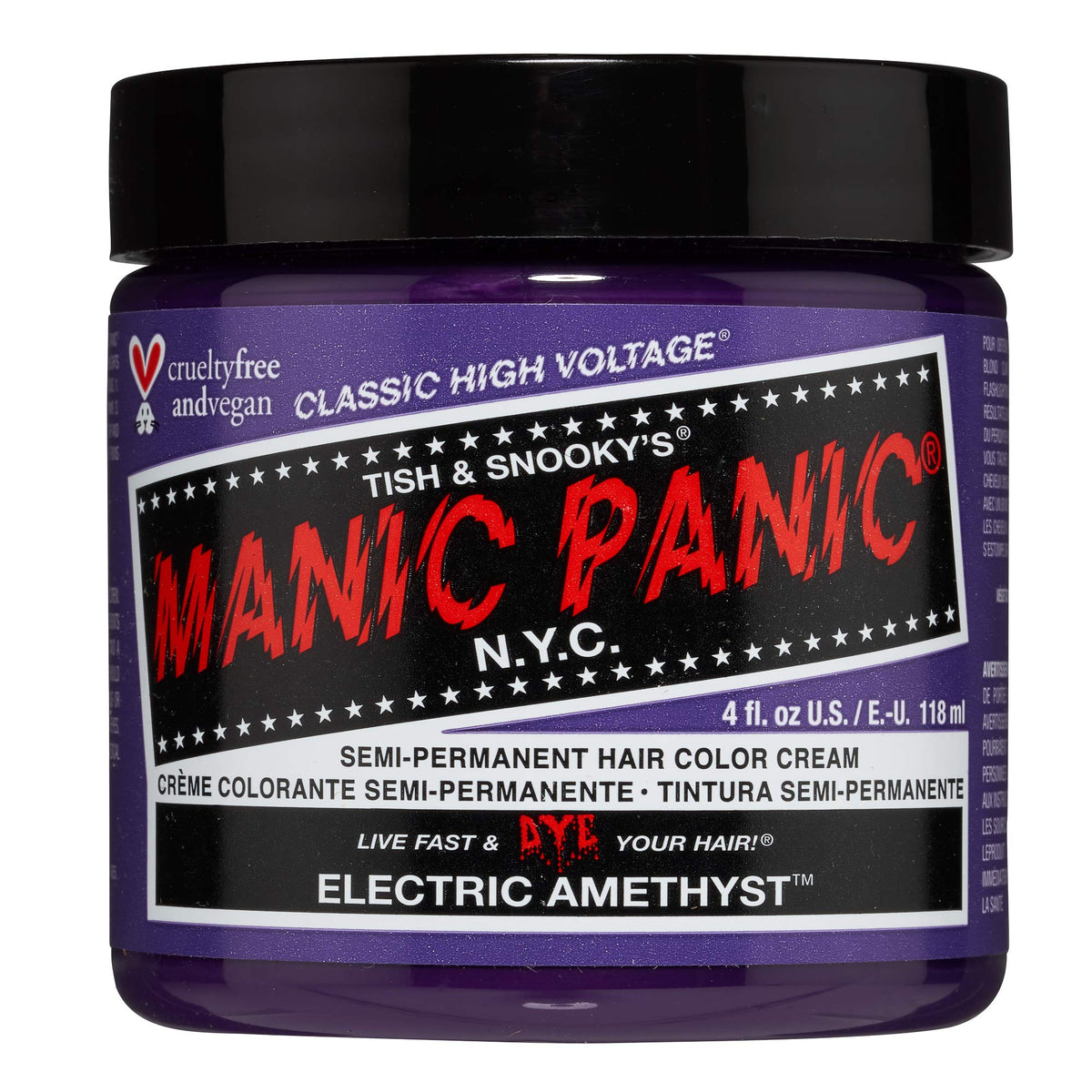 MANIC PANIC Electric Amethyst Hair Color 4oz front view