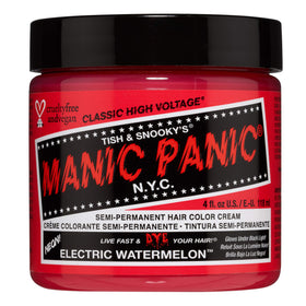 MANIC PANIC Electric Watermelon hair dye front view, 4oz tub