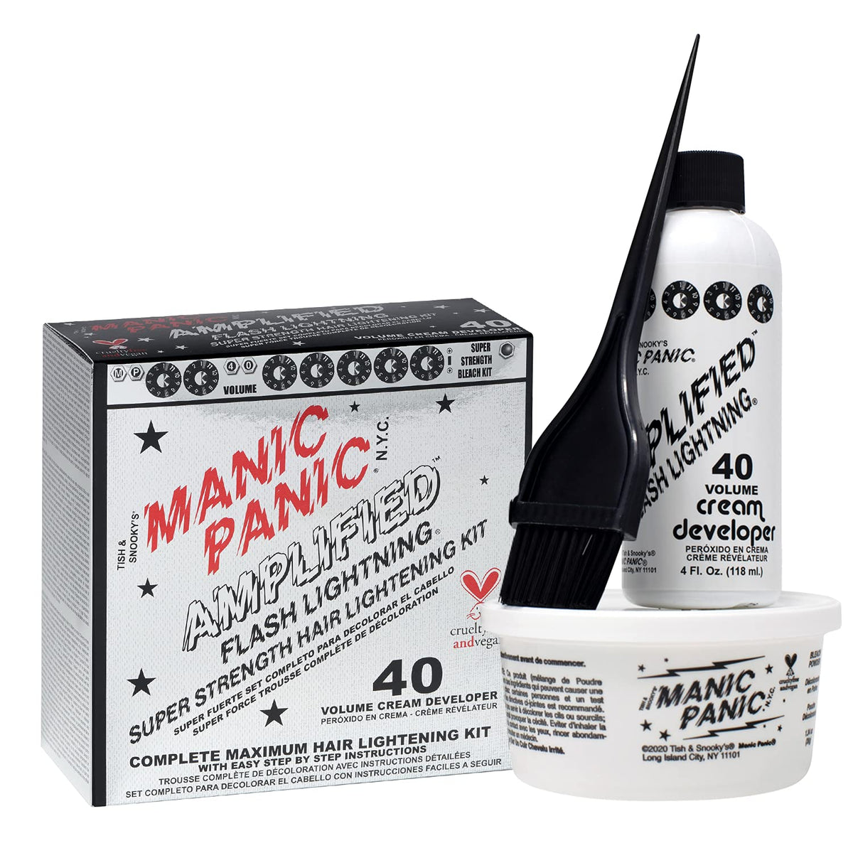 MANIC PANIC Flash Lightning Hair Bleach Kit in lifestyle setting