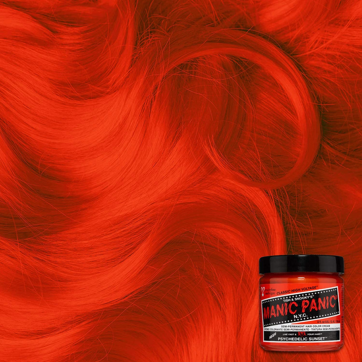 MANIC PANIC Psychedelic Sunset Hair Colour application