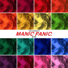 MANIC PANIC Shocking Blue hair dye packaging details