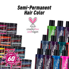 MANIC PANIC Vampire's Kiss hair dye on a model