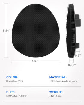 Manmihealth Soft Silicone Shower Brush close-up of bristles